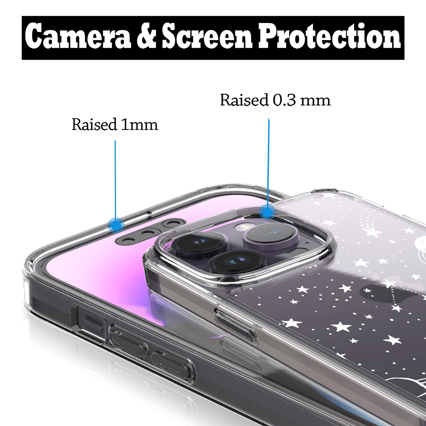 iPhone 14 Pro Max Case, Anti-Scratch Clear Case -  Universe