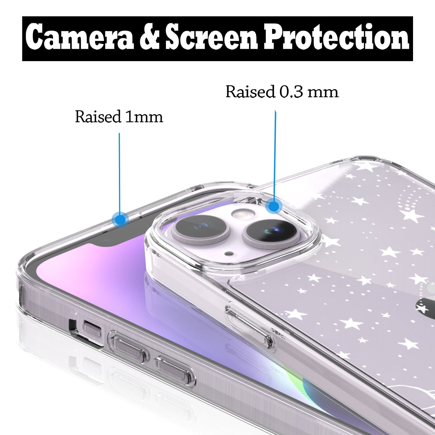 iPhone 14 Case, Anti-Scratch Clear Case - Universe