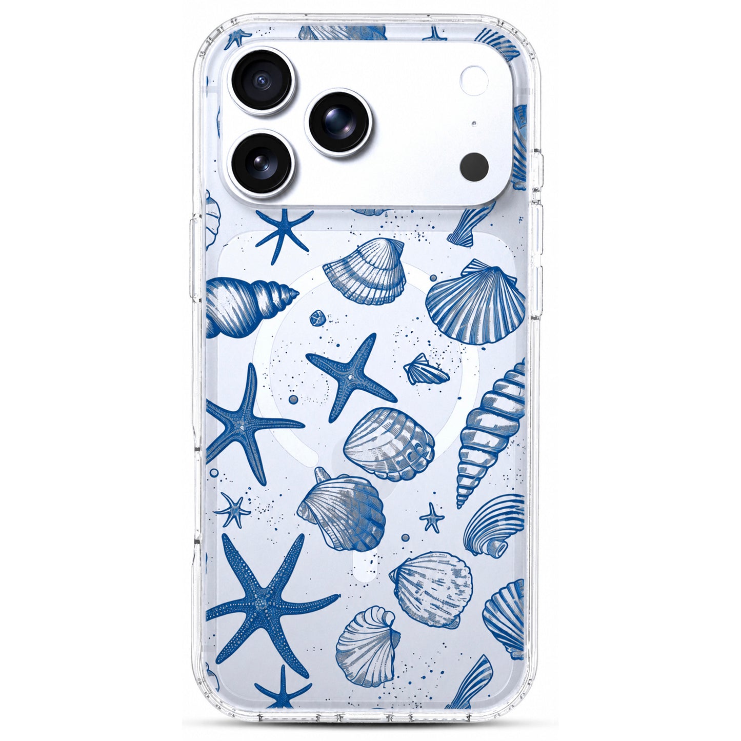 iPhone 17 Pro Max Case, Anti-Scratch Clear Case - Cute Ocean Beach