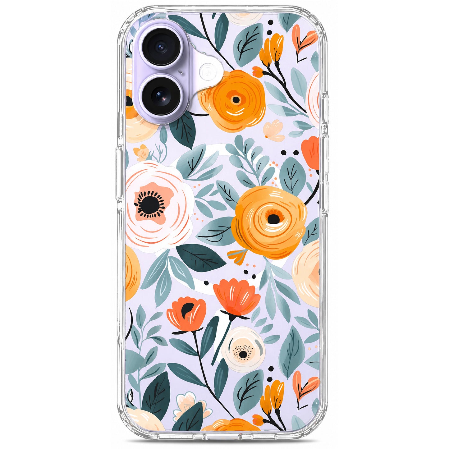 iPhone 17 Case, Anti-Scratch Clear Case - Flower Blossom
