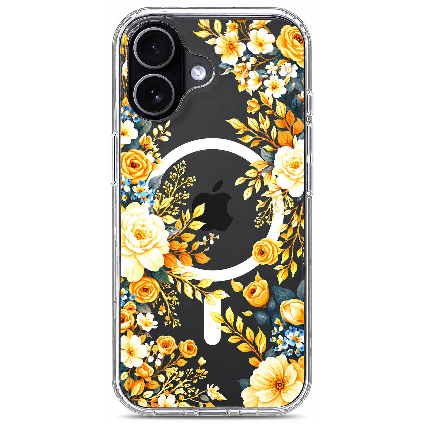 iPhone 17 Case, Anti-Scratch Clear Case - Rose Blossom