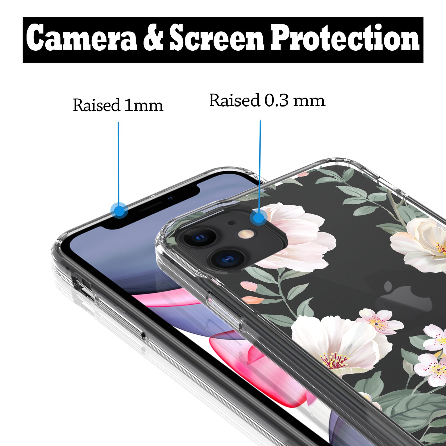 iPhone 11 Case, Anti-Scratch Clear Case - Magnolia Flower