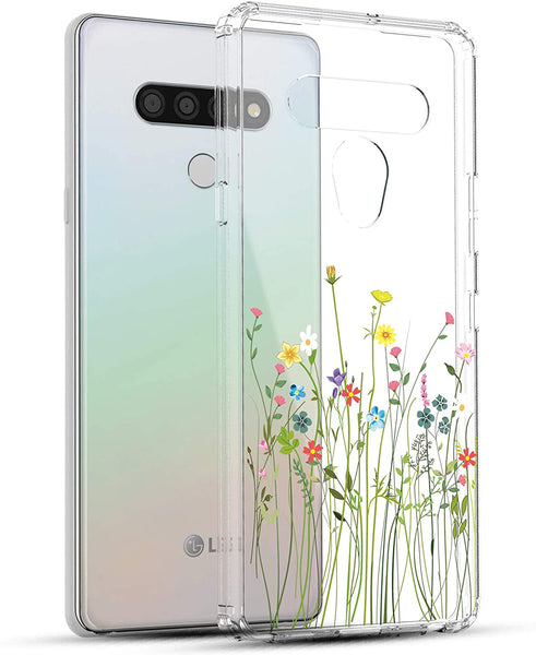 LG Stylo 6 Case, Anti-Scratch Clear Case - Floral