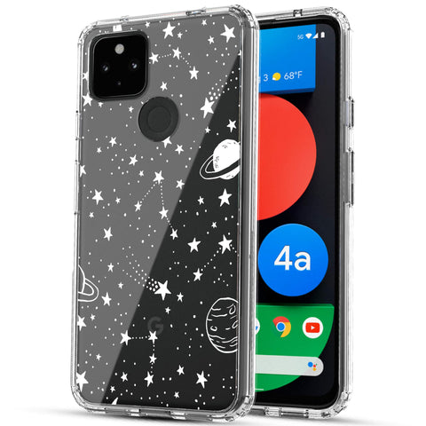 Google Pixel 4A (5G) Case, Anti-Scratch Clear Case - Universe