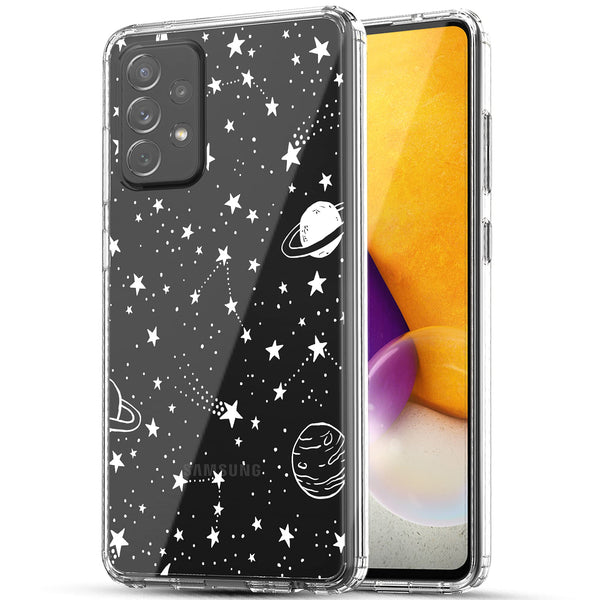 Galaxy A72 Case, Anti-Scratch Shockproof Clear Case - Universe