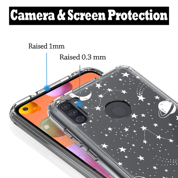 Samsung Galaxy A11 Case, Anti-Scratch Clear Case - Universe
