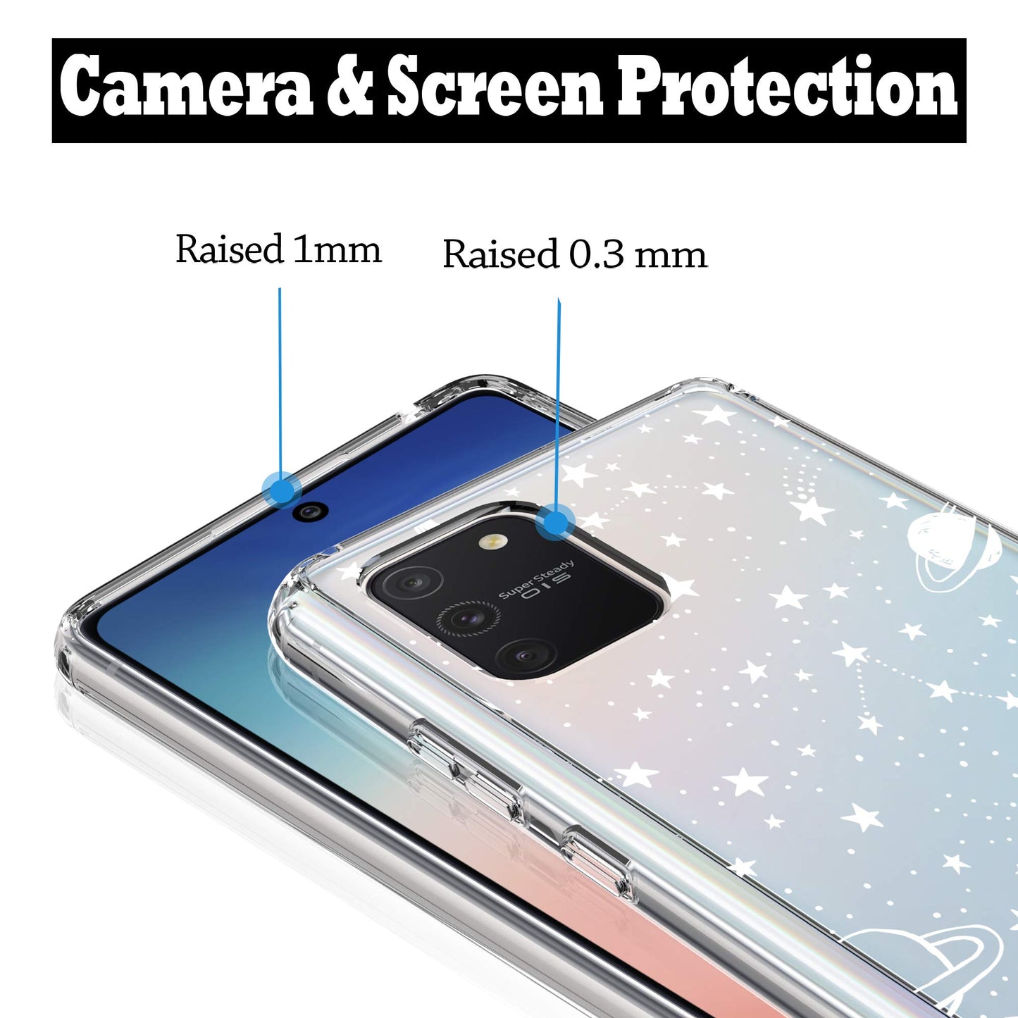 Samsung Galaxy S10 Lite Case, Anti-Scratch Clear Case - Universe