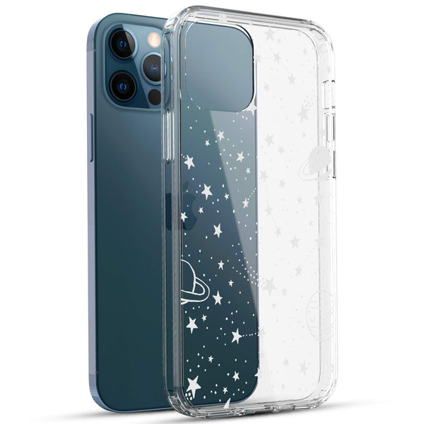 iPhone 12 Pro Max Case, Anti-Scratch Clear Case - Universe