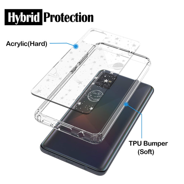 Samsung Galaxy A51 (4G) Case, Anti-Scratch Clear Case - Universe