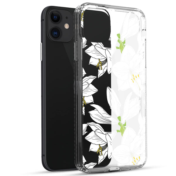 iPhone 11 Case, Anti-Scratch Clear Case - Lily Flower