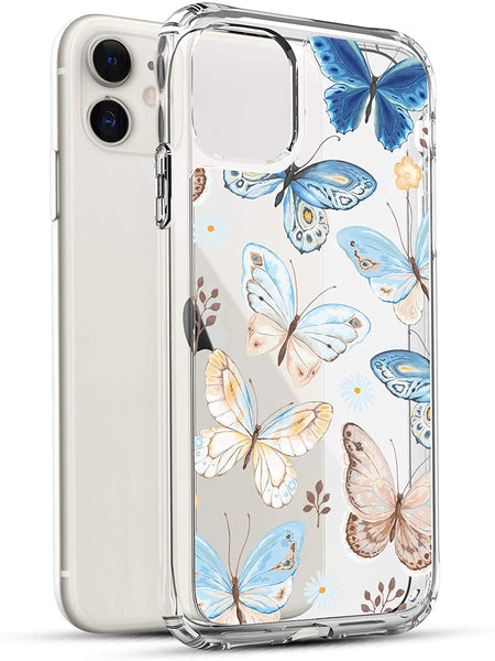 iPhone 12 Mini Case, Anti-Scratch Clear Case - Butterflies