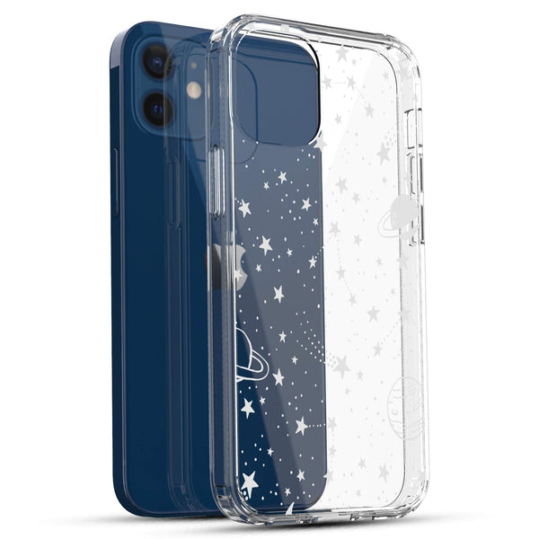 iPhone 12 Mini Case, Anti-Scratch Clear Case - Universe