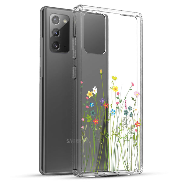 Samsung Galaxy Note 20 Case, Anti-Scratch Clear Case - Floral