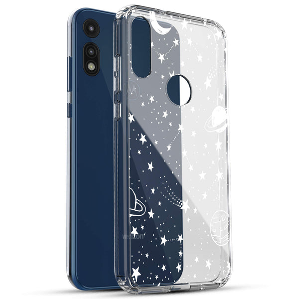 Motorola Moto E (2020) Case, Anti-Scratch Clear Case - Universe