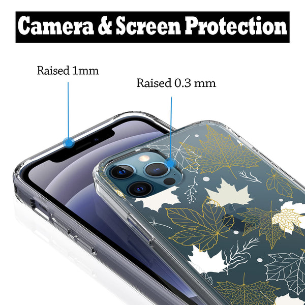 iPhone 12 / iPhone 12 Pro Case, Anti-Scratch Clear Case - Maple Leaf