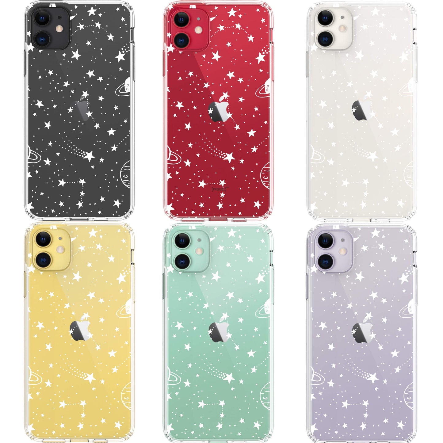 iPhone 11 Case, Anti-Scratch Clear Case - Universe