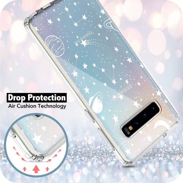 Samsung Galaxy S10 Plus Case, Anti-Scratch Clear Case - Universe