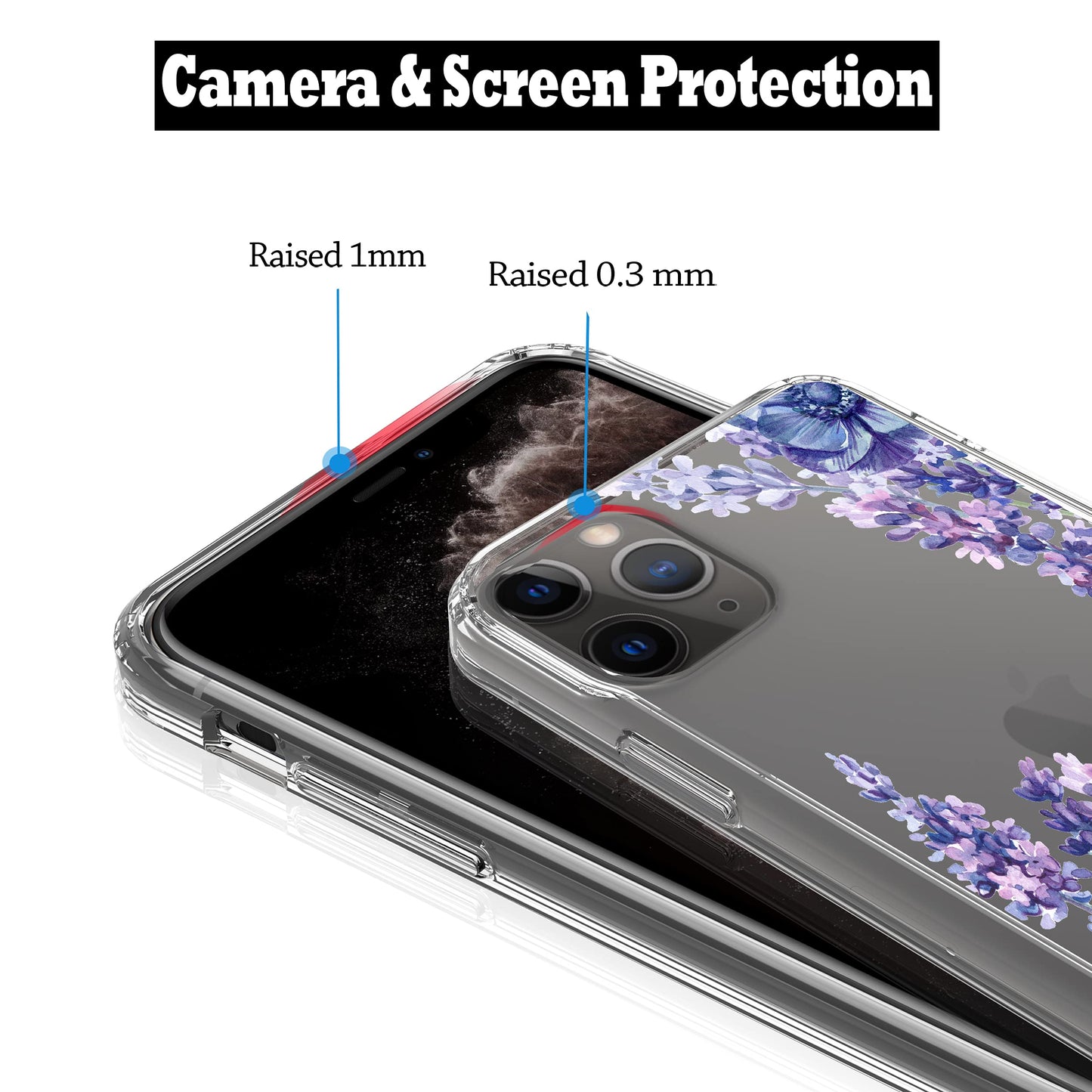 iPhone 11 Pro Max Case, Anti-Scratch Clear Case - Lavender