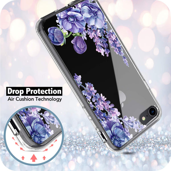 iPhone SE 2020/ iPhone 8/ iPhone 7 Case, Anti-Scratch Clear Case - Lavender