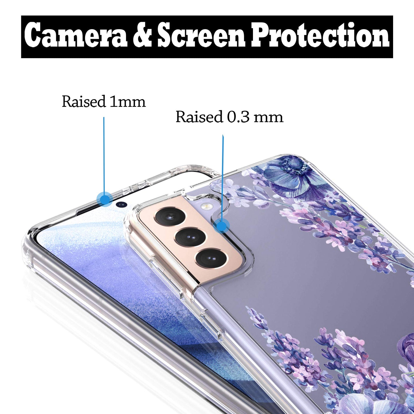 Samsung Galaxy S21 (5G) Case, Anti-Scratch Clear Case - Lavender