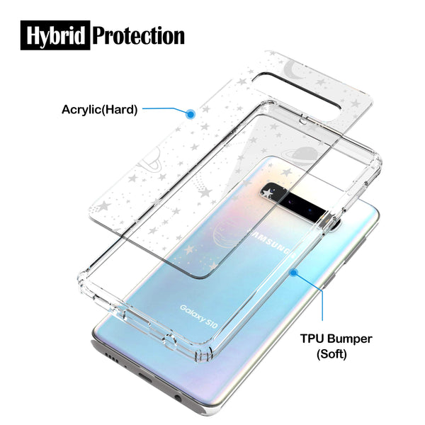 Samsung Galaxy S10 Case, Anti-Scratch Clear Case - Universe
