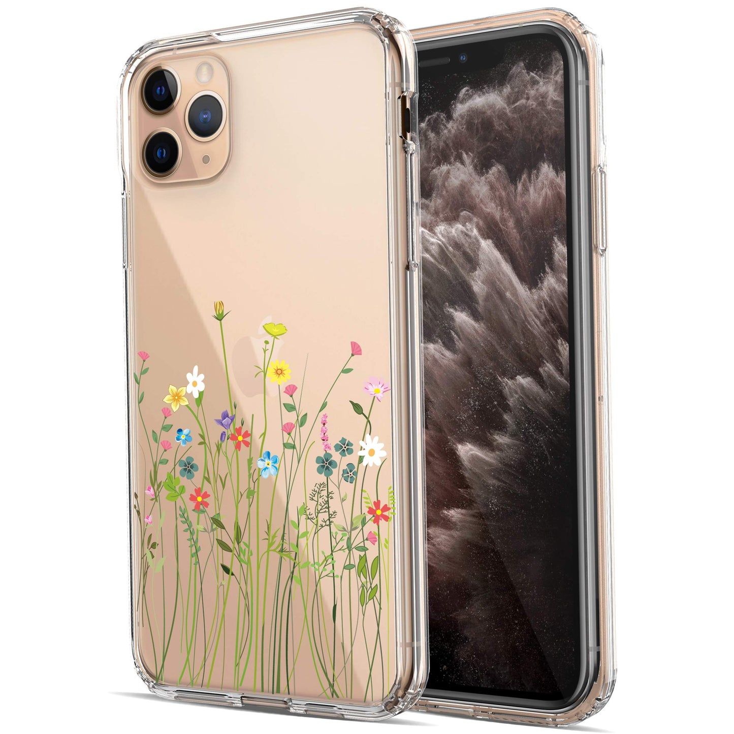 iPhone 11 Pro Case, Anti-Scratch Clear Case - Floral