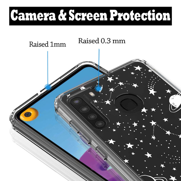 Samsung Galaxy A21 Case, Anti-Scratch Clear Case - Universe