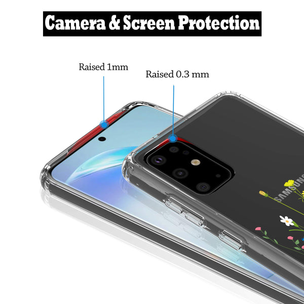 Samsung Galaxy S20+ Case, Anti-Scratch Clear Case - Floral