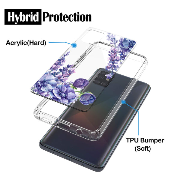 Samsung Galaxy A51 (5G) Case, Anti-Scratch Clear Case - Lavender