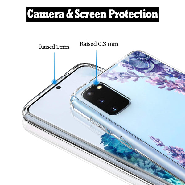 Samsung Galaxy S20 Case, Anti-Scratch Clear Case - Lavender