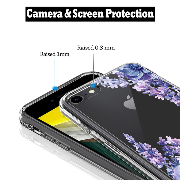 iPhone SE 2020/ iPhone 8/ iPhone 7 Case, Anti-Scratch Clear Case - Lavender