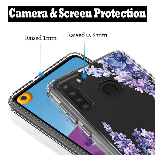 Samsung Galaxy A21 Case, Anti-Scratch Clear Case - Lavender
