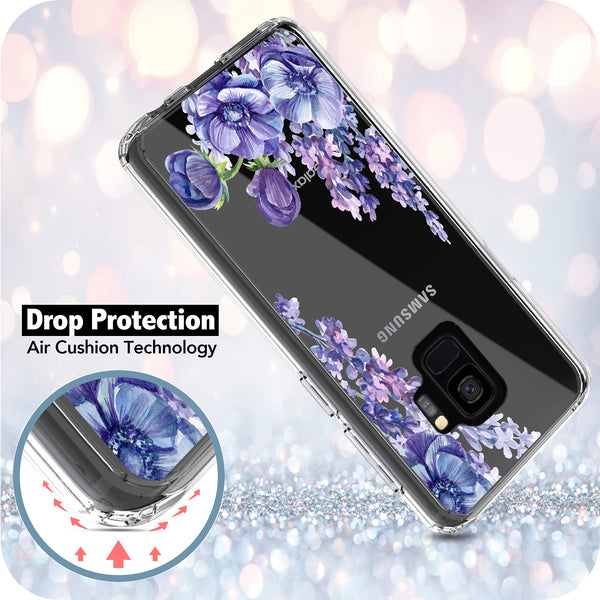 Samsung Galaxy S9 Case, Anti-Scratch Clear Case - Lavender