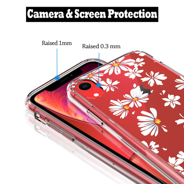 iPhone XR Case, Anti-Scratch Clear Case - Little Daisy