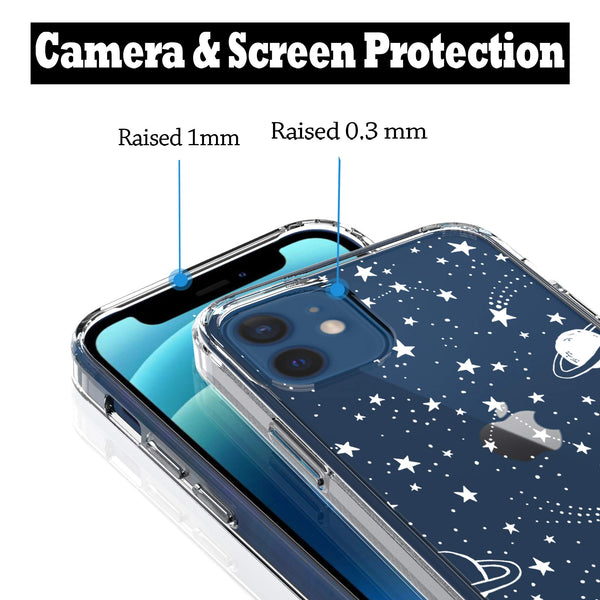 iPhone 12 Mini Case, Anti-Scratch Clear Case - Universe