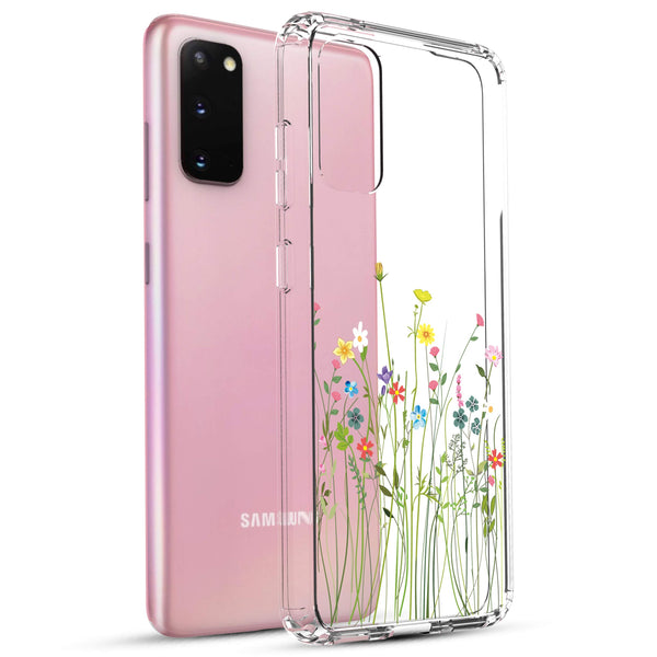 Samsung Galaxy S20 Case, Anti-Scratch Clear Case - Floral