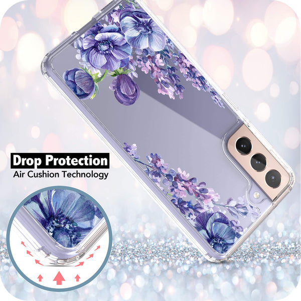 Samsung Galaxy S21 (5G) Case, Anti-Scratch Clear Case - Lavender