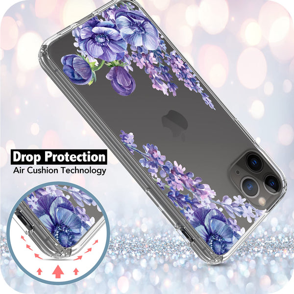 iPhone 11 Pro Max Case, Anti-Scratch Clear Case - Lavender