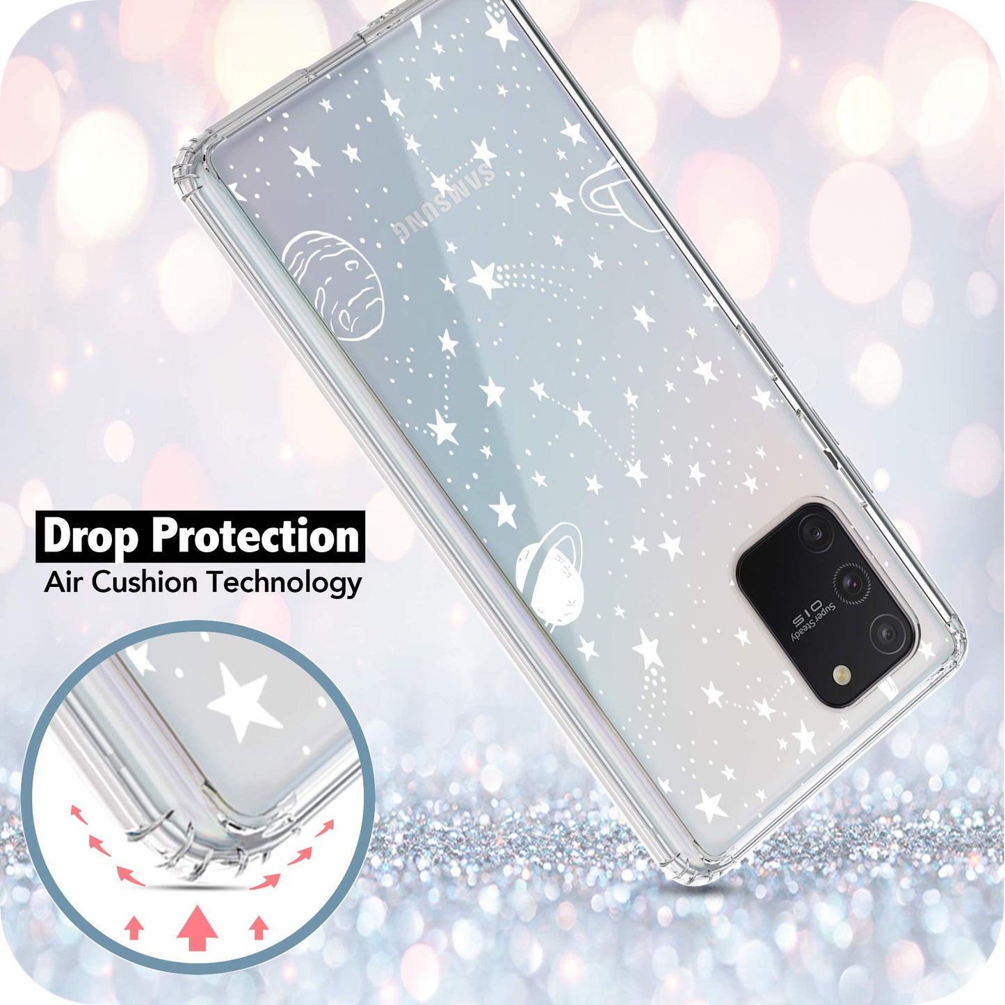 Samsung Galaxy S10 Lite Case, Anti-Scratch Clear Case - Universe