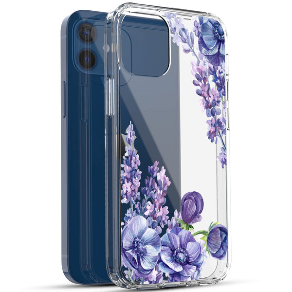 iPhone 12 Mini Case, Anti-Scratch Clear Case - Lavender