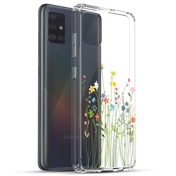Samsung Galaxy A51 (5G) Case, Anti-Scratch Clear Case - Floral