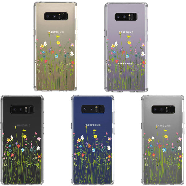 Samsung Galaxy Note 8 Case, Anti-Scratch Clear Case - Floral