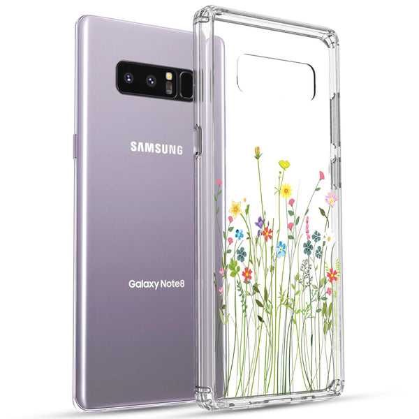 Samsung Galaxy Note 8 Case, Anti-Scratch Clear Case - Floral