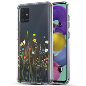Samsung Galaxy A51 (5G) Case, Anti-Scratch Clear Case - Floral