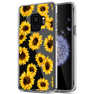 Samsung Galaxy S9 Case, Anti-Scratch Clear Case - Sunflower