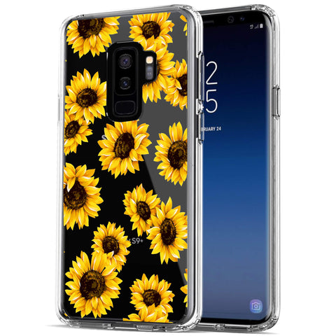 Samsung Galaxy S9 Plus Case, Anti-Scratch Clear Case - Sunflower
