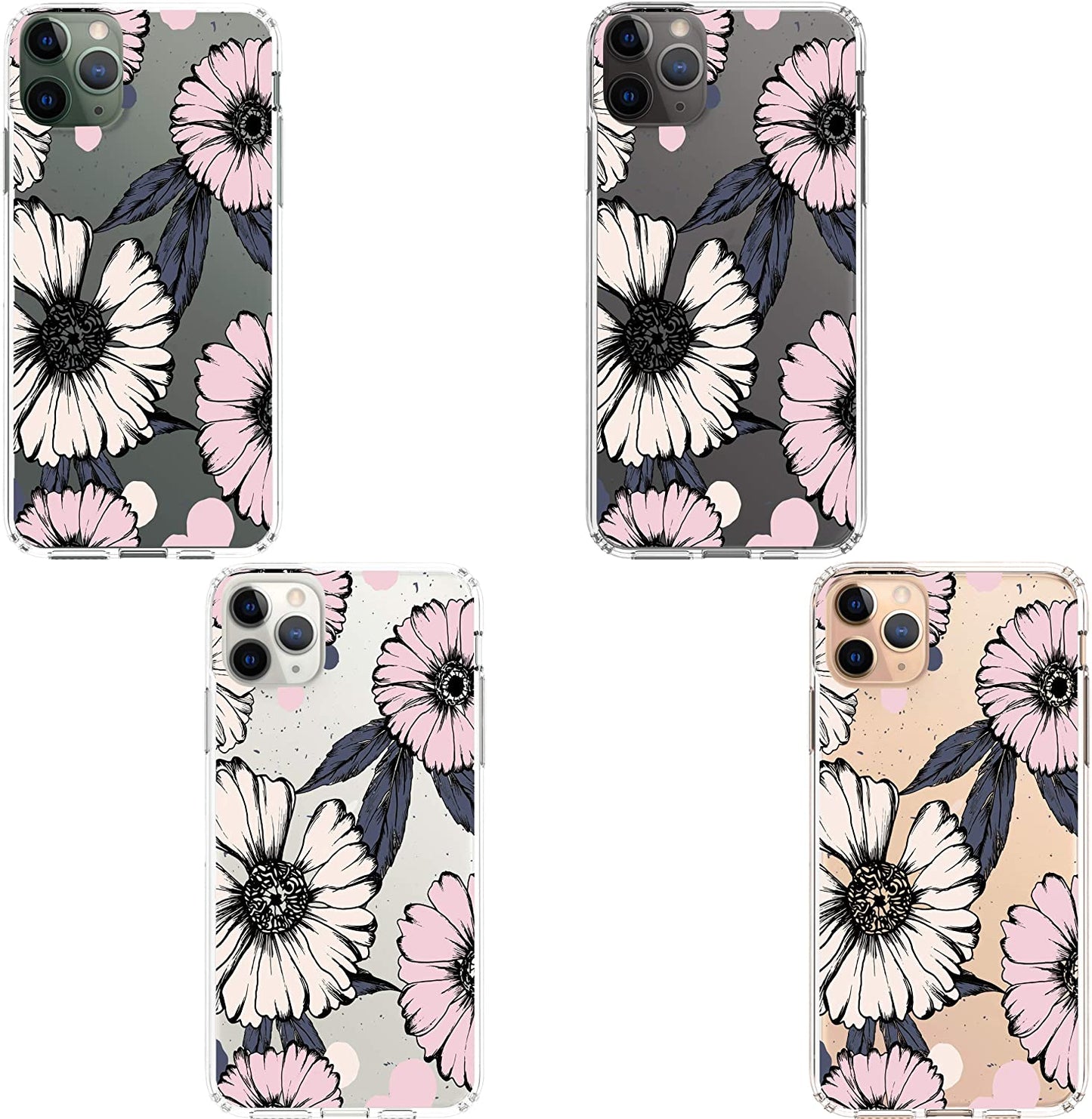 iPhone 11 Pro Case, Anti-Scratch Clear Case - Sunflowers