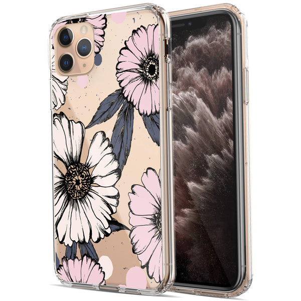 iPhone 11 Pro Max Case, Anti-Scratch Clear Case - Sunflowers