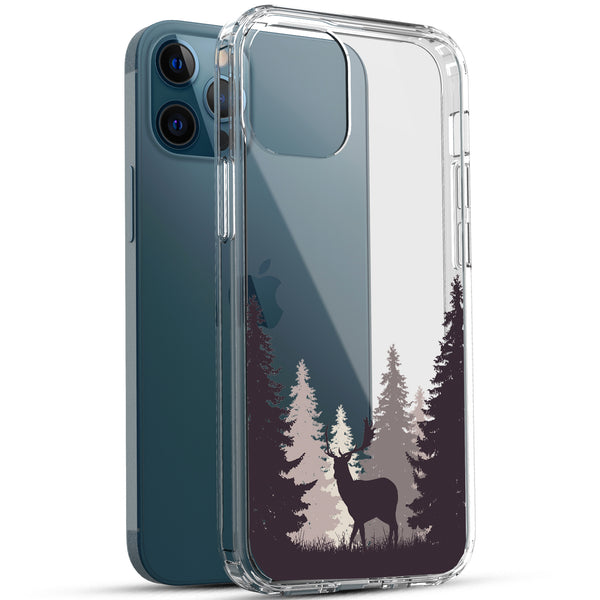 iPhone 12 Pro Max Case, Anti-Scratch Clear Case - Deer