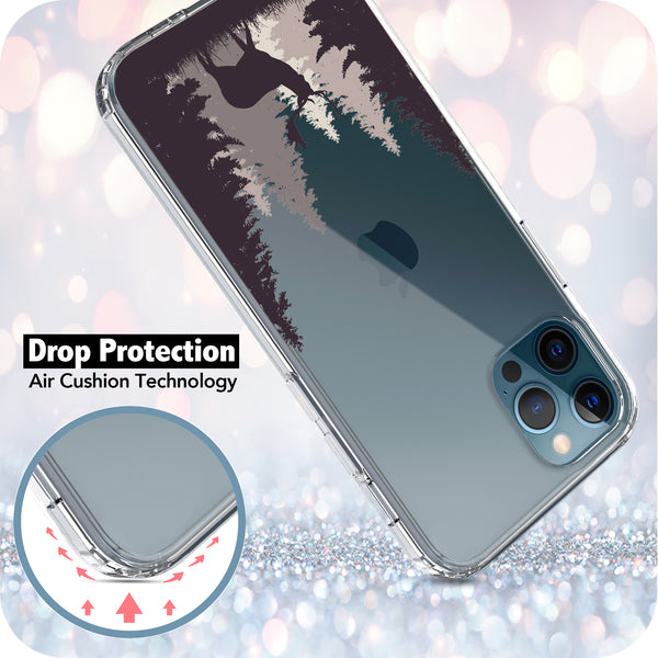iPhone 12 / iPhone 12 Pro Case, Anti-Scratch Clear Case - Deer
